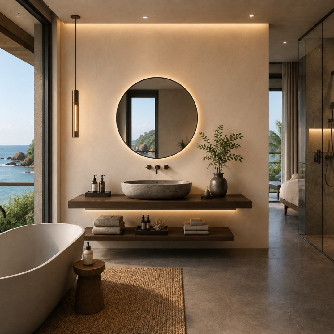 AL Manila Ivory Plain Bathroom Tiles - My Home Studio